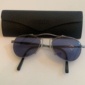 Matsuda titanium blue lens sunglasses